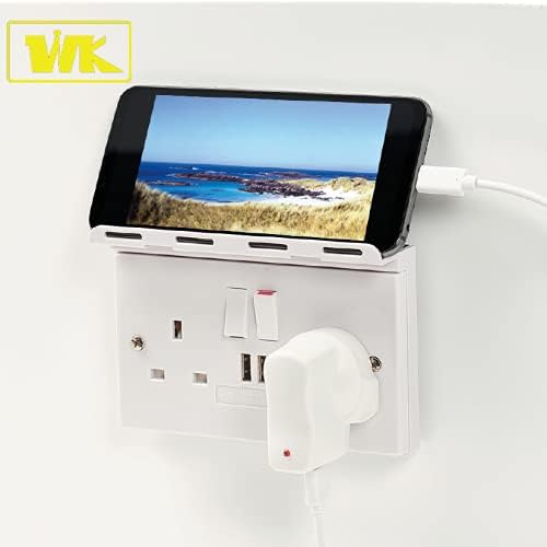 Universal Double Socket Shelf for mobile phone or tablet