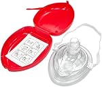CPR MASK Avec Red Hard Case pour la formation de premiers soins CPR Classe et premiers soins d'urgence, paquet de 1