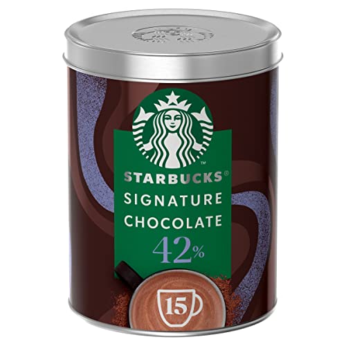STARBUCKS Signature Chocolate 42% Velvety &Smooth Cocoa Powder Tin 330G 330.00 G (Pack Of 1)