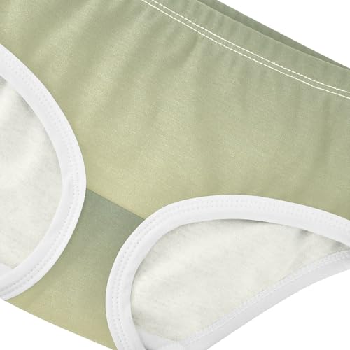 Joisal Cotton Toddler Girls Underwear Green Golden Gradient Panties Little Girl Designer Underpants Briefs 2t4