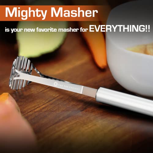 Mighty Masher – Stainless Steel Baby Food Masher | Mini Avocado Masher, Stainless Steel Potato Masher | Food Masher Tool, Baby Food Smasher | Egg, Rice, Fruit Smasher For Baby #TOP4