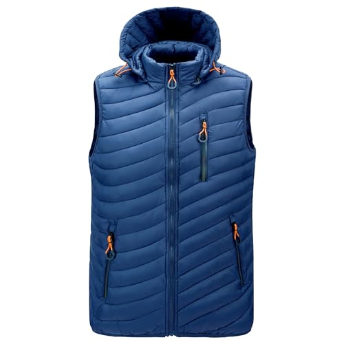 Manteau rembourré homme sans manches coupe-vent élégant pour l'hiver
