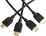 Cable HDMI con conectores A macho a A macho: compatible con Ethernet, 3D, vídeo 4K y canal de retorno de audio (ARC).