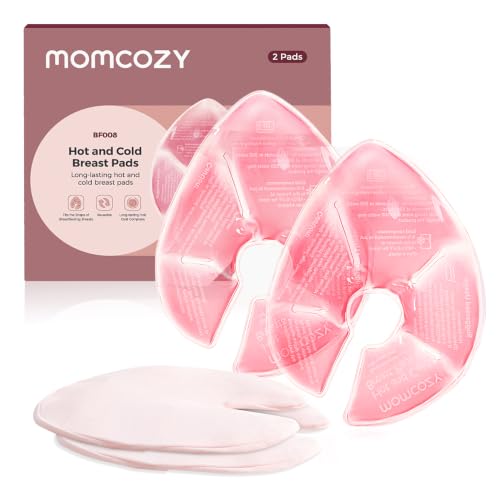 Image of Momcozy Larger Breast Therapy Packs,Breastfeeding Essentials,Postpartum 2PK | Hot and Cold Breast Pads with 2 Soft Covers, Postpartum Recovery
