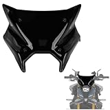 Windshield for MT-09 2024 2025, PSLER Windscreen Double Bubble Motorcycle Windscreen Deflector for MT-09 MT09 SP 2024 2025 (Black)