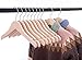 Cocomaya Pack of 10 Wooden Kids Baby Children Toddler Hanger Coats Clothes Hanger with 360 Swivel Hook (12.6 Inch Natural Unfinished Color)