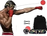 NDGDV Boxing Reflex Ball, 2 Difficulty Level Boxing Ball Set with Headband for Training Speed Reaction, Accuracy, MMA & Krav Mega, Focus, Punching Speed, Fight Skill, Hand Eye Coordination