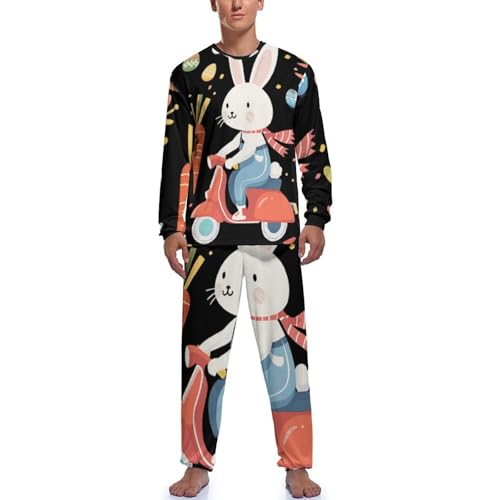 Image of Easter Day Rabbit Men's Pajama Sets Lightweight 2XL
