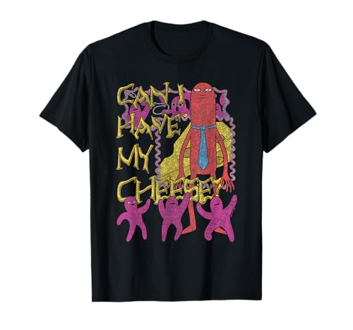 Smiling Friends Can I Have My Cheese? Allan Collage Cartoon T-Shirt