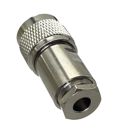 Conector Macho N de Latón de Alta Resistencia, Abrazadera Recta para Cable RG8X, 10 Uds 4