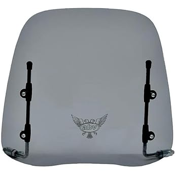 UZMAN - Universal Tinted Wind Shield Wind Deflector Windscreen Moped/Moped/Scooter/Quad/Scooter Attachment Parts Accessories 