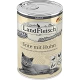 Landfleisch Katzenfutter LaFl. Cat Topf Ente und Huhn 400g