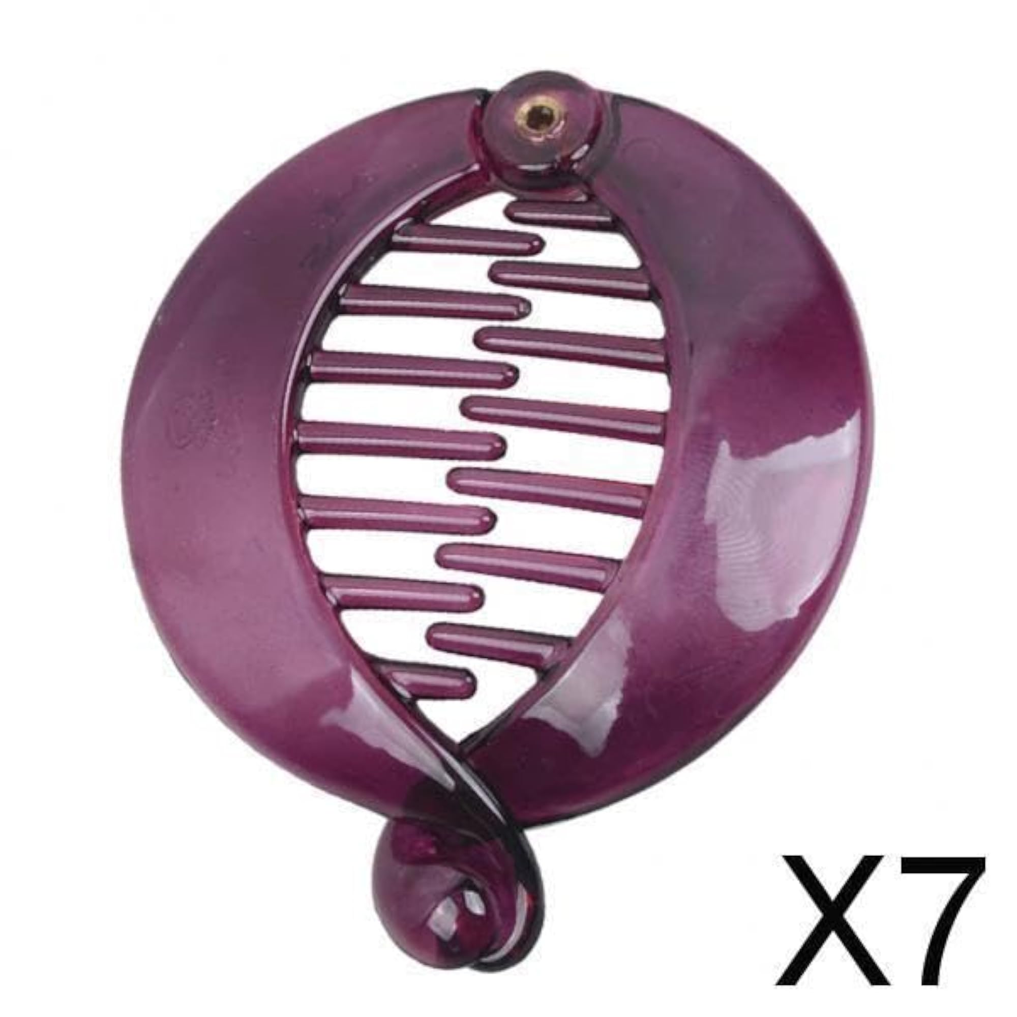 7pc Interlocking Banana Clip Hair Comb Set, Women's Accessories