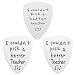 Teacher Appreciation Gift Idea - Stainless Steel I Couldn't Pick A Better Teacher Guitar Pick, Best Teacher Jewelry for Birthday Graduation Christmas, Thank You Gifts for Musicians Men Women
