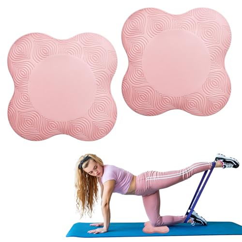 2 stycken knäkuddar yoga, stötsäkert knäskydd matta set, yogamatta för pilates, 20 x 20 cm knäskydd matta stöd knän, händer, handleder och...