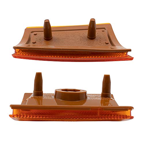 Brock Aftermarket Replacement Driver Left Passenger Right Upper And Lower Side Marker Light Unit 4 Piece Set Compatible With 1994-2002 Gmc C/K Pickup #TOP7