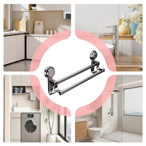 Support sans perçage pour serviette avec ventouse puissante pour maison - 5
