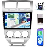[2+64G] NHOPEEW for Dodge Caliber 2007-2012 Android 13 Car Radio with Wireless Carplay and Android Auto - 10.1 Inch Touch Screen Car Stereo - Multiple UI/GPS Navi/WiFi/SWC + AHD Backup Camera