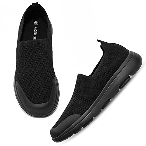 Puxowe Zapatillas Slip On para Hombre Malla Zapatos Casual Verano Planas Bambas 40 EU All Black Puxowe Zapatillas Slip On para Hombre Malla Zapatos Casual Verano Planas Bambas 40 EU All Black