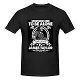 Men's Simple Comfortable Cotton James Star Taylor T-Shirts Slimming Stretch Resistant Crew Neck Tops for Weekend Getaways Xx-Large