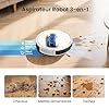 Lefant M350 Robot Aspirateur Laveur avec Station, 3 en 1, 6000Pa, Vidange Automatique, Navigation Laser avec Cartographie, Zones Virtuelles, Idéal pour Les Sols,Tapis Poils d'animaux, WiFi/Alexa/App