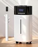 Yokekon Cool and Warm Mist Humidifier Large Room, 4.76Gal/18L Humidifiers for Bedroom 2500 sq ft, Air Humidifiers for Home with Diffuser&Extended Tube, Whole House Humidifiers for Nursery Baby Plants