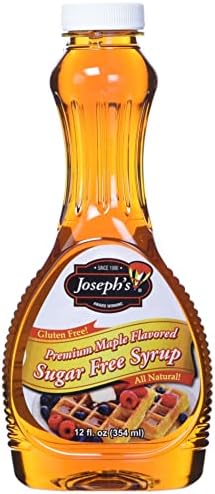 JOSEPHS Gluten Free Sugar Free Maple Flavor Syrup, 12 FZ