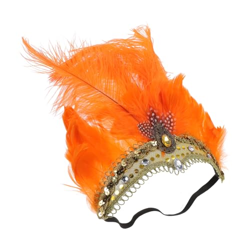 Bandeau de scène COLLBATH avec plumes volumineuses pour le cosplay