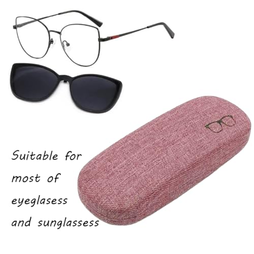 Image of Eyeglasses Case Eye Glasses Box Eyewear Container Protector Cover Sunglasses Bag Hard Shell Protective Pouch