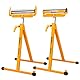 Shall 2-Pack faltbarer Rollenständer pro Heavy Duty 250 LBS Tragfähigkeit bis 27.8-43’’ Einstellbare Höhe pro Tischsäge Outfeed Holzbearbeitung