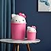 NBHUZEHUA 2 Gallons Cute Pink Kids Trash Can Bedroom Girls, Girl Room Nursery Bathroom Decor 3-7 Years Old, Small Trash Waste Bin Plastic Mini Garbage Can with Lid
