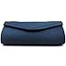 Milisente Evening Bag for Women, Suede Envelope Evening Purses Crossbody Shoulder Clutch Bag (Navy)