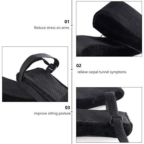BESPORTBLE, 1 par de almofada para apoio de braço para cadeira de escritório, almofada de apoio para