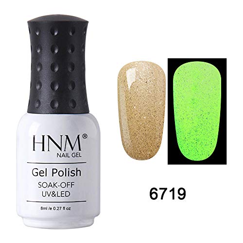 HNM Night-glow Gel Polish Soak Off UV LED Nail Gel Polish Varnish Primer Salon Manicure 8ML