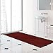 ZGR HOME&GARDEN Runner Rug 2 ft x 5 ft Indoor/Outdoor Low Profile, Hallway, Kitchen, Patio, Deck Area, RV, Entryway, Garage, with Non-Slip Rubber Backing, Red with Black Stripe, Custom