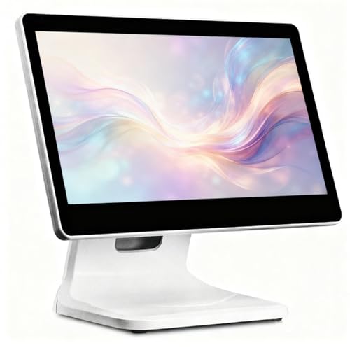 SEDAMORALLY TPV Táctil 15,6' AIO,Ángulo Ajustable con una Mano,4GB + 64GB,Registradora Tactil para Tiendas de Conveniencia,Centros Comerciales,Supermercados,Restaurantes