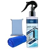 POLIXEL Glass Anti Fog Spray for Car Windshield - Windows Defogger Instantly Prevents Fog on Glasses, Car Windows, Mirrors & Goggles - Streak-Free, Safe for All Surfaces - 5OZ/150ML