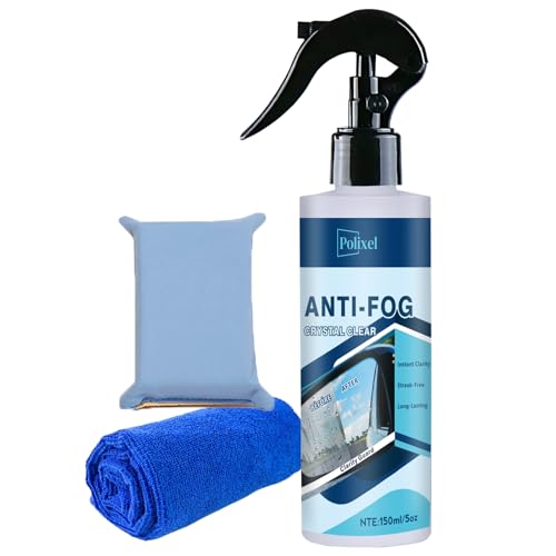 POLIXEL Glass Anti Fog Spray - Windshield Defogger Instantly Prevents Fog on...