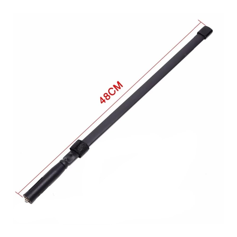 Antenne Tactique Pliable Double Bande SMA Femelle VHF UHF AR-152A, adaptée au Talkie-walkie Baofeng DMR DM-1701 DM-860 DM-X Radio Amateur(48cm Length Antenna)