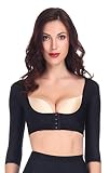 Larrycard Arm Compression Shaper Tops Shapewear Sleeve for Women(Black, XXXL)