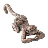 Adorable sculpture animale en résine : idéale pour la décoration de jardin, elle apporte une touche naturelle et sera un excellent choix pour votre décoration. décoration singe