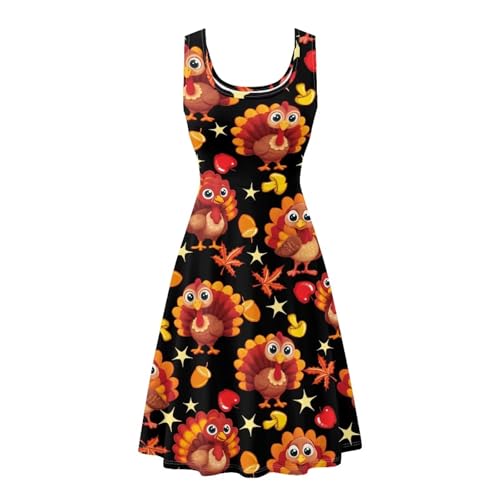 Image of Renewold Women's Sleeveless Tank Dress with Pockets, Casual Scoop Neck A-Line Sundress for Summer, Travel and Vacation