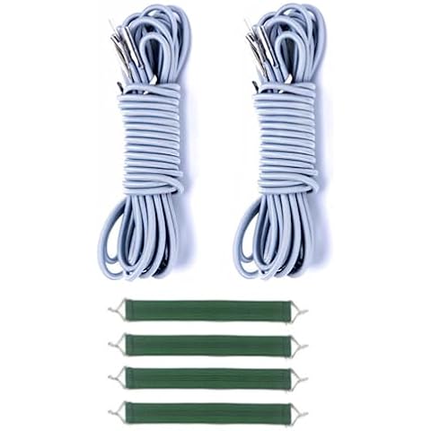 Bioristar Universal Replacement Cord for Anti Gravity Chair Repair Cord for Recliners Chair Replacement Laces Cord with 4 Pack Reclining Chair Reinforcement Belt (2, Silver) Cover