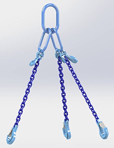 Hackett Amz1023200 Chaîne Sling avec crochets, 6mm Chain Dia, 1 Cover