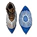 BJEFHYP anti slip shoe covers, heavy duty shoe covers，disposable shoe covers, waterproof and wear-resistant plastic non-woven fabric foot covers, outdoor lawn, L50 pieces, blue and white (L), BJE009