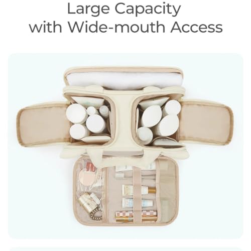 Trousse de toilette femme grande taille avec compartiments
