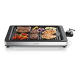 Arendo – Arendo - Tischgrill Elektrogrill Edelstahl - bis 250 Grad - 