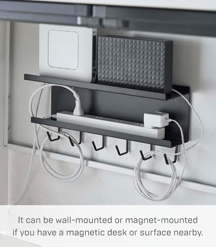 TiSANY Home Under- Desk Router Storage Rack Cable Management, One Size, Steel Desk Cable Organizers, Wire Management Tray (No Clamp) - Image 5