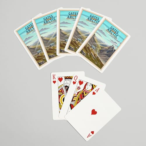 Baraja de cartas póker Gates of the Arctic Alaska miniatura 7