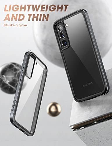 SUPCASE UB Edge Pro Series Case for Samsung Galaxy S22 Plus 5G (2022 Release), Slim Frame Clear Protective Case with Built-in Screen Protector (Black)